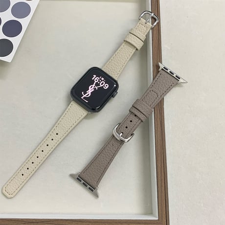 レザー Apple watchバンド エレガント アップルウォッチベルト Ultra3 series11 10 98 7 6 SE3 SE2  高級感 耐久性ある[M5800]