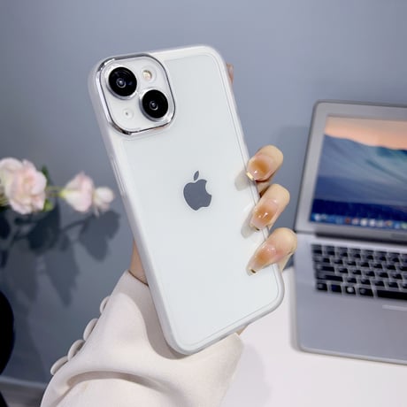 クリア iPhone15/14proケース レンズフィルム付き アイフォン13/12/11pro透明カバー 軽量 使いやすい[M2821]