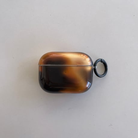 ぼかしブラウン Airpods 4ケース 琥珀色 Airpodspro2/proカバー Airpods3/2 高級感ストラップ 光沢感ある[M4851]
