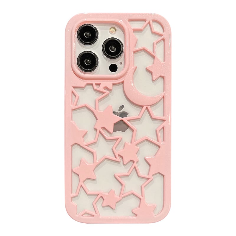 透かし雕り iPhone14/14proケース 星/月柄 散熱 iPhone13pro/12/ 透かし雕り iPhone14/14proケース 星/月柄 散熱 iPhone13pro/12/