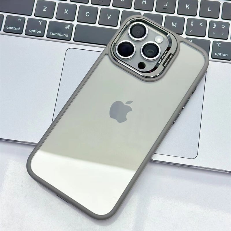 スタンド付 iPhone17pro/17promaxケース ガラス製レンズ保護フィルム付