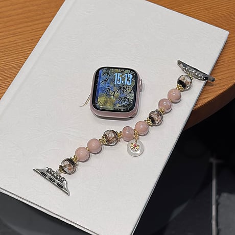 瑠璃グリポワ Apple watch10/9 バンド Ultra series8 7 6 5 4  3 2 SE SE2 オシャレアップルウォッチベルト おしゃれ 高級感[M5290]