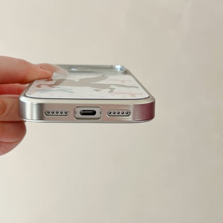 馬ミラー iPhone17pro/17ケース リボン柄 iPhone16pro/15/14ケース メッキ 丈夫 オシャレ[M6009]