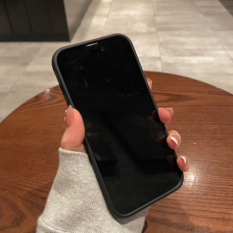 指紋防止 iphone14/15promaxケース  半透明アイフォン12pro/12カバー ブラック系 肌にやさしい 頑丈耐衝撃 [M3280]