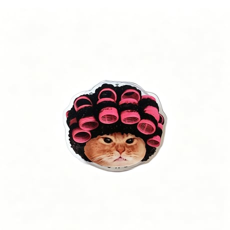 猫ちゃん マグネット式 スマホリング 磁石グリップスタンド 便利 かわいい ギフトに最適 [M6340]