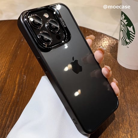 レンズカバースタンド一体型 iPhone16Pro/15ProMaxケース iPhone14pro/13promax/12クリアケース 耐久性 頑丈[M3539]