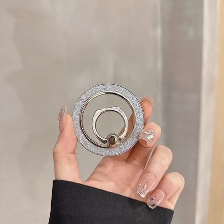 マグセーフスマホリング スタンド一体 キラキララメ入り  落下防止 オシャレ ギフトにおすすめ[M3902]