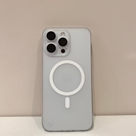 指紋防止 MagSafe対応 iPhone15/15plusケース  フチなし 淡色 iPhone14/13/12proカバー 高品質 耐久性丈夫 [M3929]
