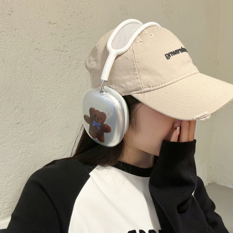 熊ちゃん AirPodsMaxケース 黄ばまない クリア エアーポッズ マックス