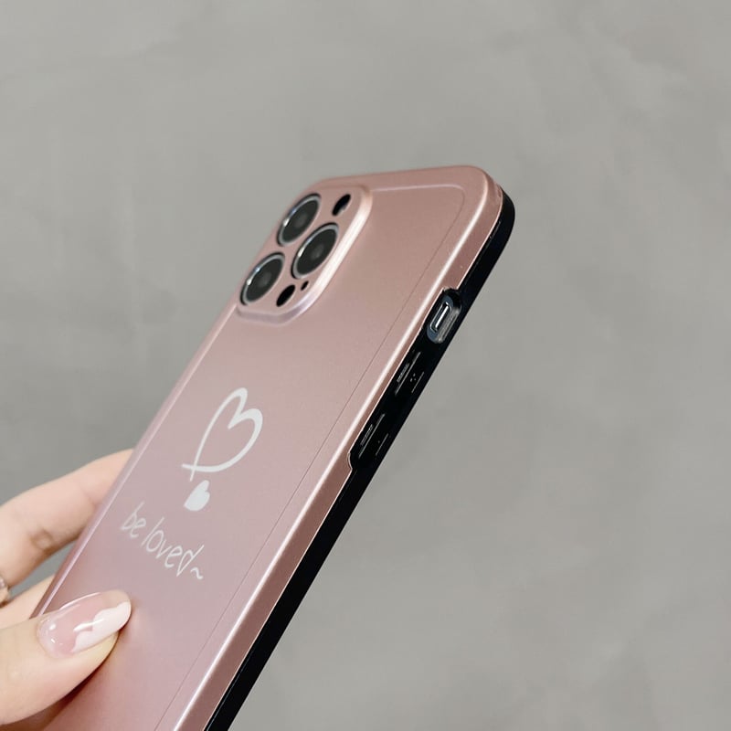 ピンクゴールド iphone13/13promaxケース ハート柄 オシャレ ピンクゴールド iphone13/13promaxケース ハート柄 オシャレ