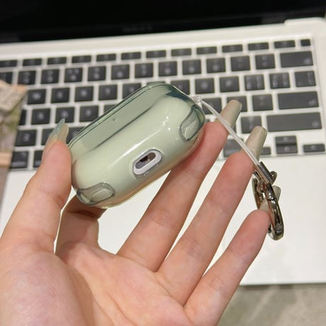 黄ばまない Airpods 4ケース リング付 高透明 AirpodsPro2ケース  シンプル風  airpods3カバー お揃い 全面保護 6色お揃い [M4769]