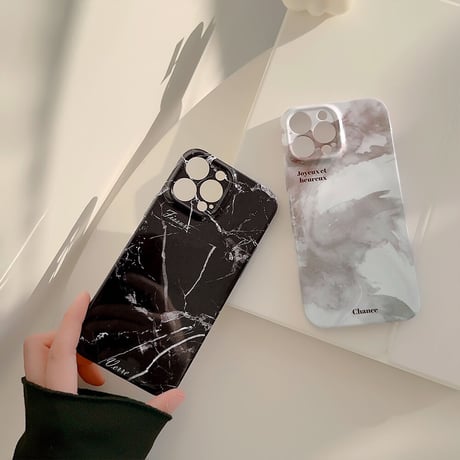 大理石柄 iPhone14pro/14promaxケース 艶あり iPhone13pro/12/11promaxカバー 男女お揃い 頑丈 高品質 ハードケース[M3268]
