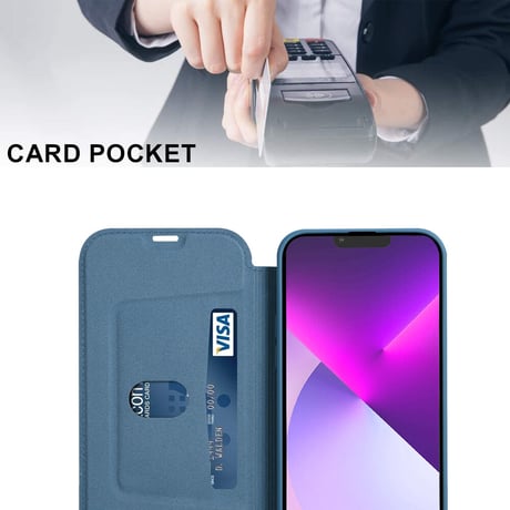 手帳型 iphone14/13promaxケース カード収納 iphone12/11proカバー  シンプル風 肌に優しい 手さわりいい[M2098]