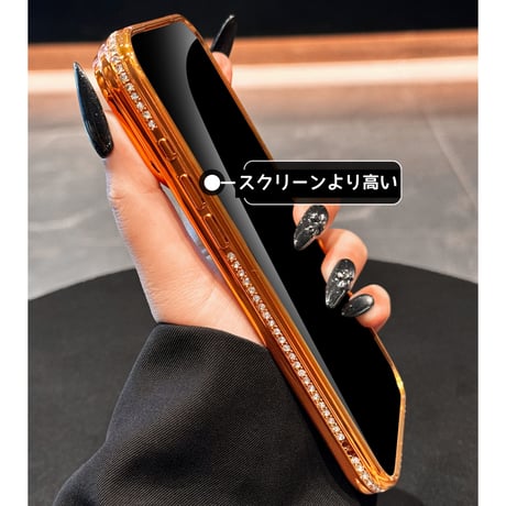 高級感  iPhone17Pro/17Promaxケース  キラキラジュエリー iPhone17/17Airカバー  オシャレ綺麗 レンズフィルム付き [M5677]