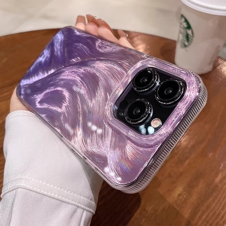 キラキラ iPhone15/15proケース オシャレ iphone14/13/12proカバー きれい シック 女子力アップ[M3886]