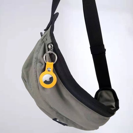 AirTag 保護ケース レザー エアタグカバー 高品質 リング付き 紛失防止M441