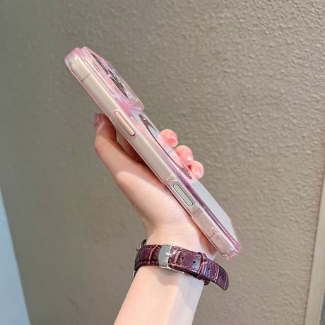 高透明 iPhone18Promax/17Proケース Magsafeリングスタンド付 iPhone16ProMax/15Maxケース カメラ保護[M6464]