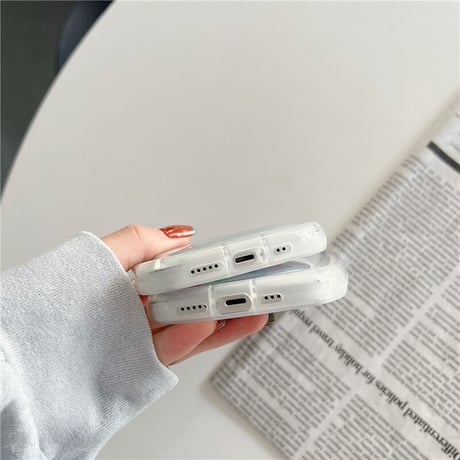 バイオレット/ブラック iPhone14/13/12ケース  高品質耐衝撃 アイフォン11/xsカバー ぼかし グラデーション 大理石風[M2982]