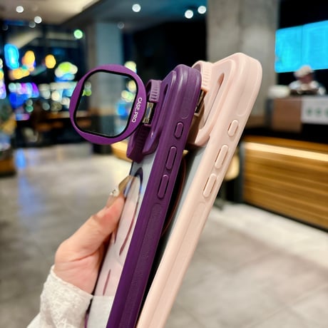 カメラ保護ケース付 iPhone17Pro/16ProMaxケース スタンド機能 Magsafe対応 アイフォン15/14promax/13ケース 黄ばまない 滑り止め加工[M4588]