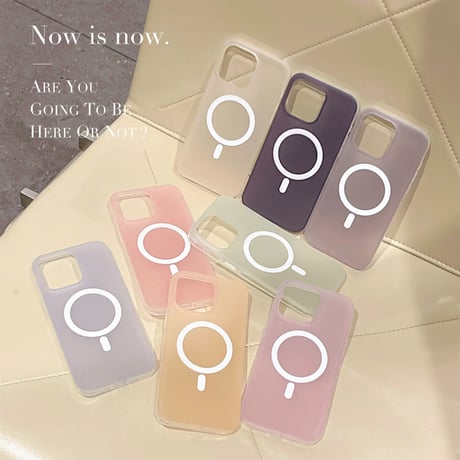 半透明 Magsafe対応iPhone15/15proケース 指紋防止 iPhone14promax/13pro/12ケース シンプル 高品質 [M4335]