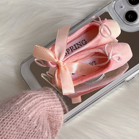 Ballet shoesグリップスタンド バレエシューズ・トウシューズ  グラデーションピンク かわいい舞踊靴  高品質 ギフトにおすすめ[M2910]