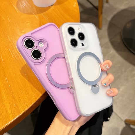 指紋防止 iPhone16Pro/16Promaxケース 360度回転スタンド MagSafe iPhone15pro/14proカバー 丈夫 デザートチタニウム[M4653]