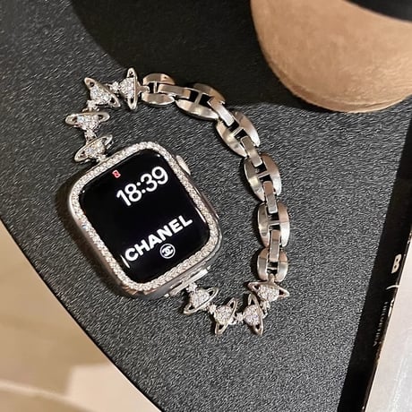 ジュエリー Applewatchベルト 高級感 Ultra2/1/SE(第2/1世代)/Series9/8/7/6/5/4/3/2/1アップルウォッチバンド おしゃれ[M4602]