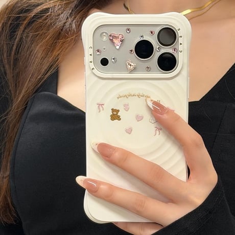 ピンクダイヤカメラカバー iPhone17Pro iPhone17ProMax レンズフィルム  キラキラ  おしゃれ  頑丈 きれい [M6059]