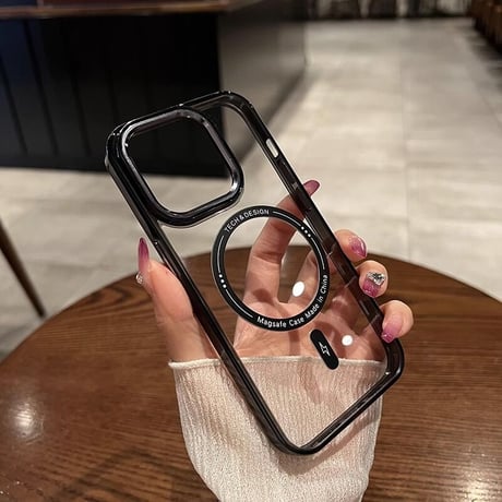 クリア iPhone15promax/15proケース MagSafe アイフォン14/13proカバー 黄ばまない 頑丈 耐久性ある [M3534]