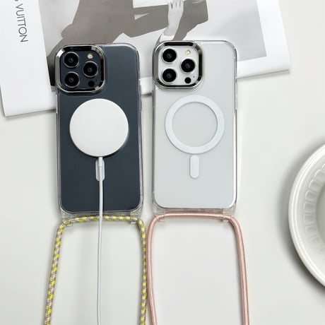 MagSafe クリア iPhone15/15proケース 黄ばまない iPhone14promax/13/12カバー 耐久性あり 便利 落下防止[M4249]