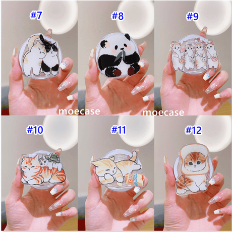 Panda Catスマホグリップ マグセーフ式 折り畳み式グリップトーク パンダ 卓上スタンド機能付き 耐久性あり ギフトに最適[M3749]