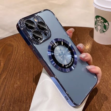 iPhone16/16Proケース MagSafe対応 カメラ保護 クリア メッキ 黄ばまないアイフォン15pro/14/13proカバー[M3521]