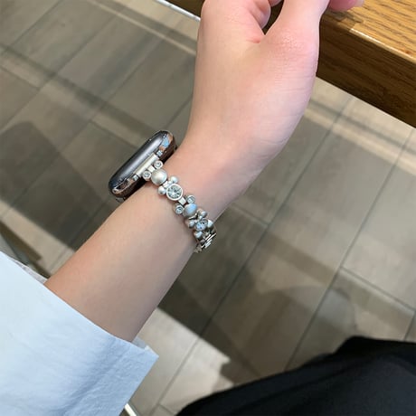 高級感ダイヤ AppleWatchバンド おしゃれ金属 アップルウォッチバンド Series10/9 Ultra series8 7 6 5 4  3 2 SE SE2 高品質 人気[M5319]