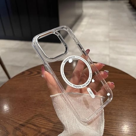 クリア iPhone15promax/15proケース MagSafe アイフォン14/13proカバー 黄ばまない 頑丈 耐久性ある [M3534]