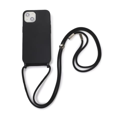 肩掛けストラップ付 iphone14pro/14Plusケース シンプル シリコンアイフォン13mini/12カバー 頑丈 お揃い 男女向け[M2135]