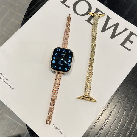 ダイヤ アップルウォッチ10バンド キラキラ AppleWatchベルト Ultra3/2/1 Series 10/9/8 SE3/2/1 高級感高品質[M4766]