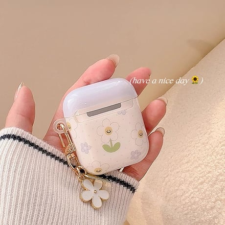 淡色系 Airpods 4ケース 花柄 Airpods3/Pro2ケース airpodsproカバー 可愛い 女子力高い [M5107]