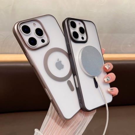指紋・汚れ防止 iPhone16/16Promaxケース Magsafe対応 iPhone15pro/14/13proカバー シンプル 高品質耐久性 手さわり良い[M5369]