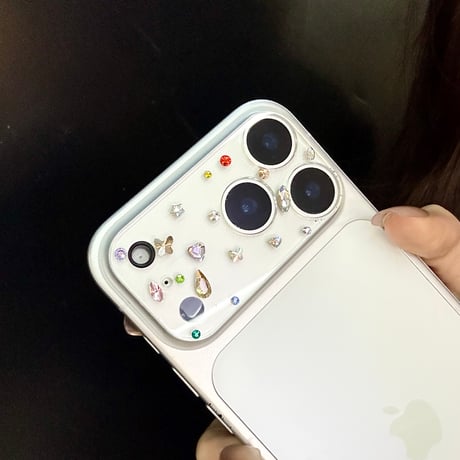 ダイヤレンズカバー iPhone17ProMax/17Proカメラレンズフィルム  ガラス  おしゃれ  頑丈 キラキラ 可愛い [M5764]