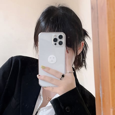 シートパックマスク柄 iPhone16/15pro/14/13promaxケース 透明 iphone12mini/11proカバー   超可愛い SNS人気M1114