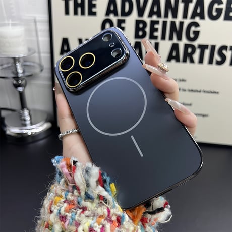 iPhone17ProMaxケース レンズカバー付 iPhone17Pro/17Air/17ケース MagSafe充電 耐衝撃  飽きないデザイン[M5642]