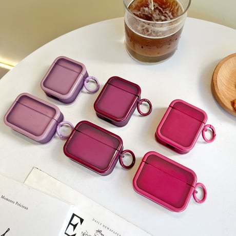 シンプル  Airpods Pro2ケース  淡色系 airpods3カバー リング付き マット 指紋防止  頑丈 ギフトにおすすめ [M2702]