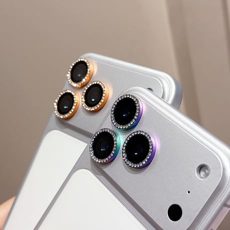 ダイヤレンズカバー iPhone17ProMax/17Pro 17/Air 16/16proシリーズカメラレンズフィルム キラキラ 輝く おしゃれ 人気 頑丈 [M5732]