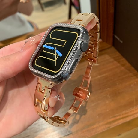 高級感 Apple watch Series10バンド おしゃれ金属 アップルウォッチバンド Ultra series8 7 6 5 4  3 2 SE SE2 高品質 セレブ愛用[M5201]