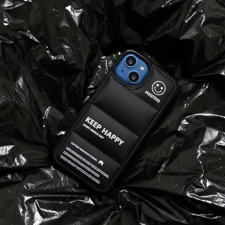 ダウン 笑顔iPhone14pro/14plusスマホケース にこちゃん Keep Happy アイフォン13/12/11proカバー ファッション 高品質 男女兼用 プレゼントに最適 [M2587]