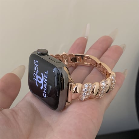高級感 AppleWatchバンド 高品質 ダイヤデコ アップルウォッチ10/9 ベルト Ultra3/2/1 Series 10/9/8 SE3/2/1 お洒落 人気アイテム[M5499]