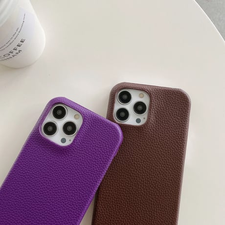 革製 iPhone14plus/14proカバー シンプル風 アイフォン13pro/12mini/11proケース おそろい 高品質 使いやすい [M2571]