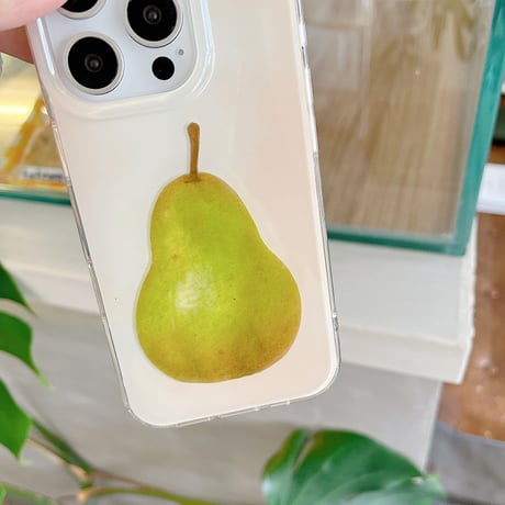 梨柄 iPhone16/16promaxケース  可愛い iPhone15pro/14/13proケース 涼しい感じ 丈夫 シンプル風[M5224]