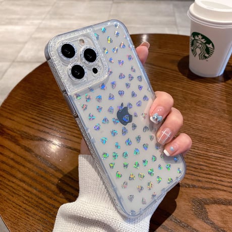 キラキラしたシール  お洒落 iphone14/13/12/11ケース対応   可愛い 光る 取り付け/取り外し自由 ファッションセンスいい[M2145]