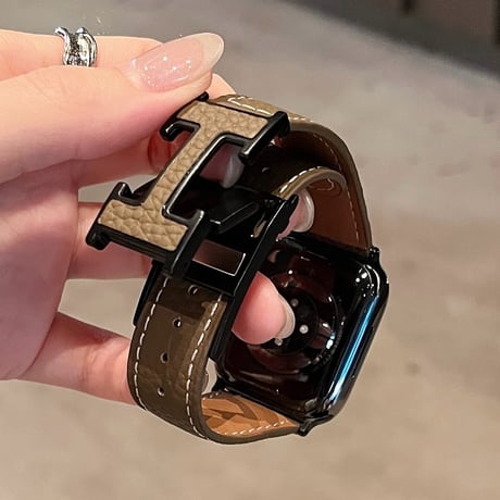 マグネット式  アップルウォッチバンド レザー シック AppleWatch S11/10 バンド 高級感 Ultra series8 7 6 5 4  3 2 SE SE2 おしゃれ[M6175]
